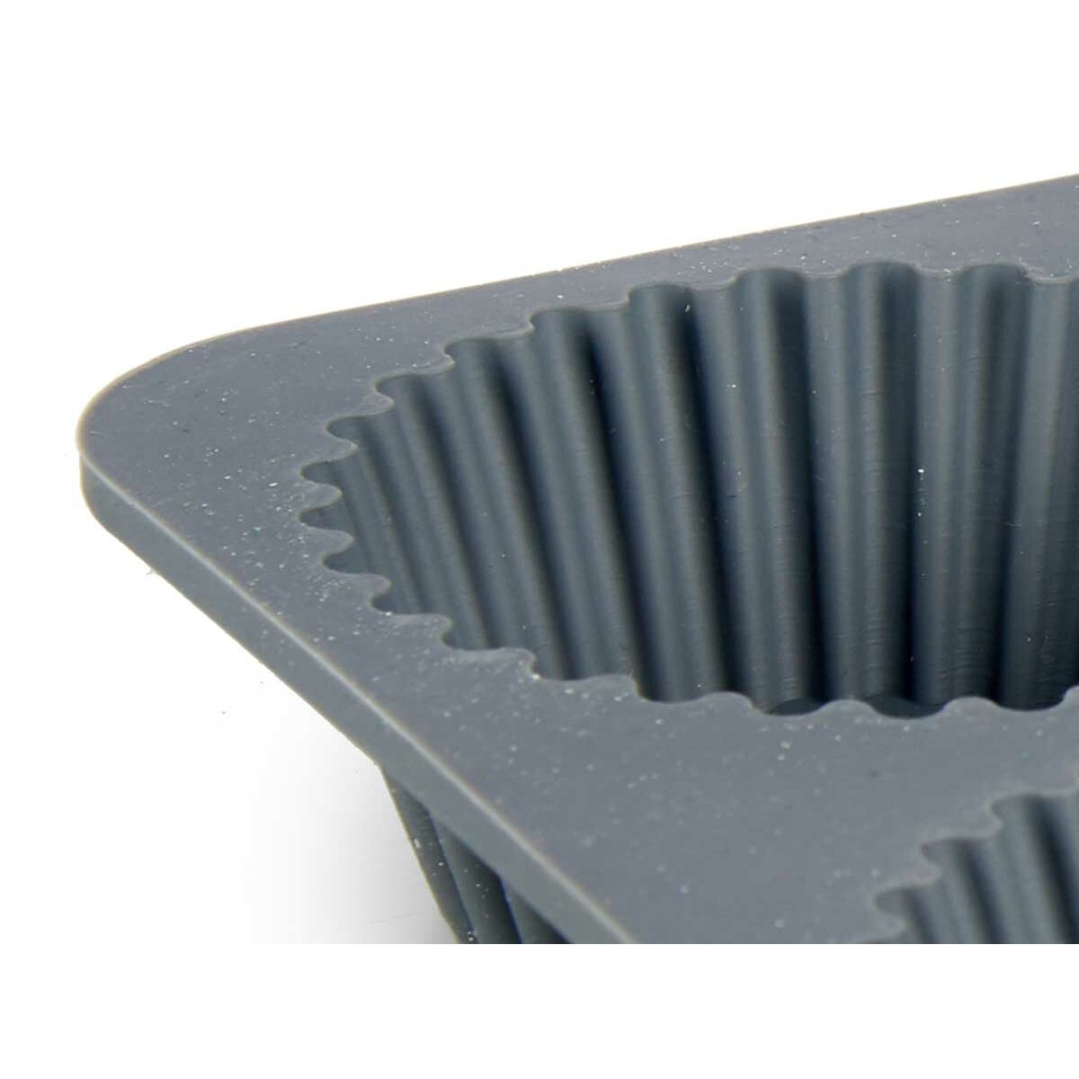 Teglia per Muffin Kinvara Grigio chiaro Grigio scuro 25,5 x 3 x 17,5 cm Muffin (6 Unità) - Immagine 3