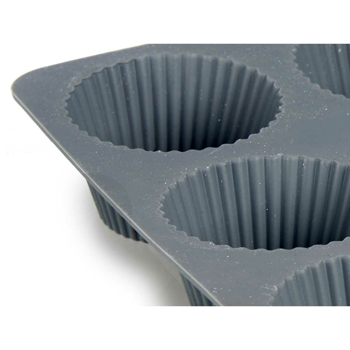 Teglia per Muffin Kinvara Grigio chiaro Grigio scuro 22 x 3 x 22 cm Muffin (6 Unità) - Immagine 3