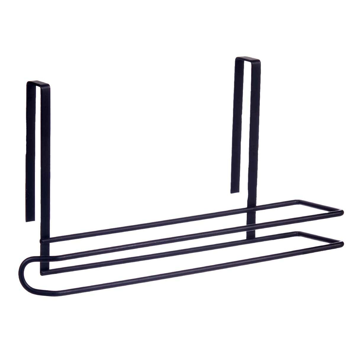 Portarotolo di Carta da Cucina Kinvara Nero Metallo Ferro 34 x 17,3 x 10,5 cm (8 Unità) - Immagine 2