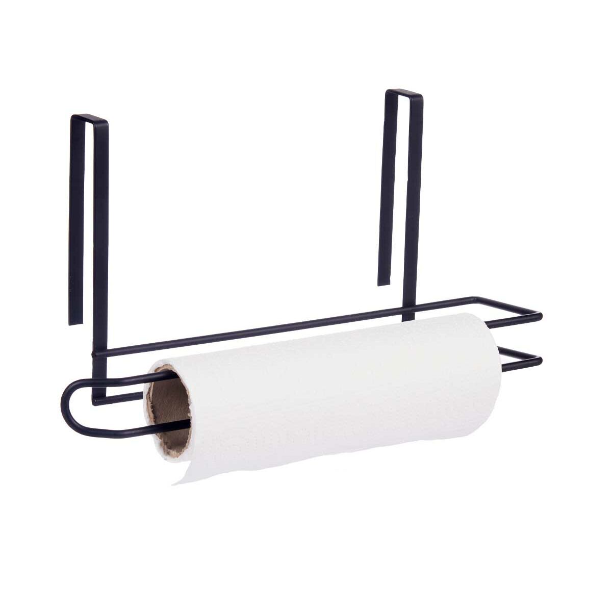 Portarotolo di Carta da Cucina Kinvara Nero Metallo Ferro 34 x 17,3 x 10,5 cm (8 Unità) - Immagine 3