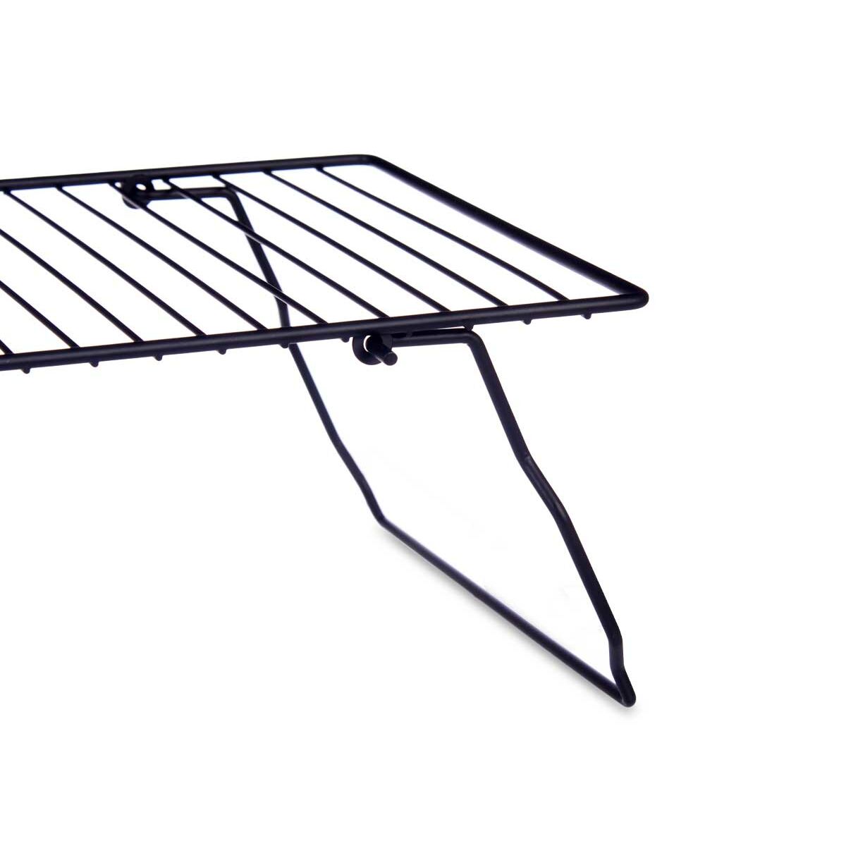 Scaffale Pieghevole Kinvara Nero 37.5 x 23 x 13 cm 37 x 3,5 x 23,5 cm 37,5 x 3,5 x 24 cm 24 x 37,5 x 24,5 cm (8 Unità) - Immagine 4