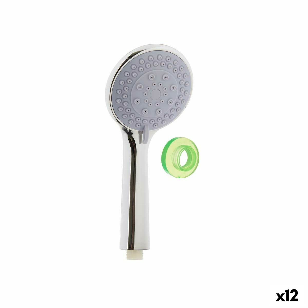 Soffione Berilo Argentato Metallo Plastica 10,5 x 24 x 5 cm (12 Unità)