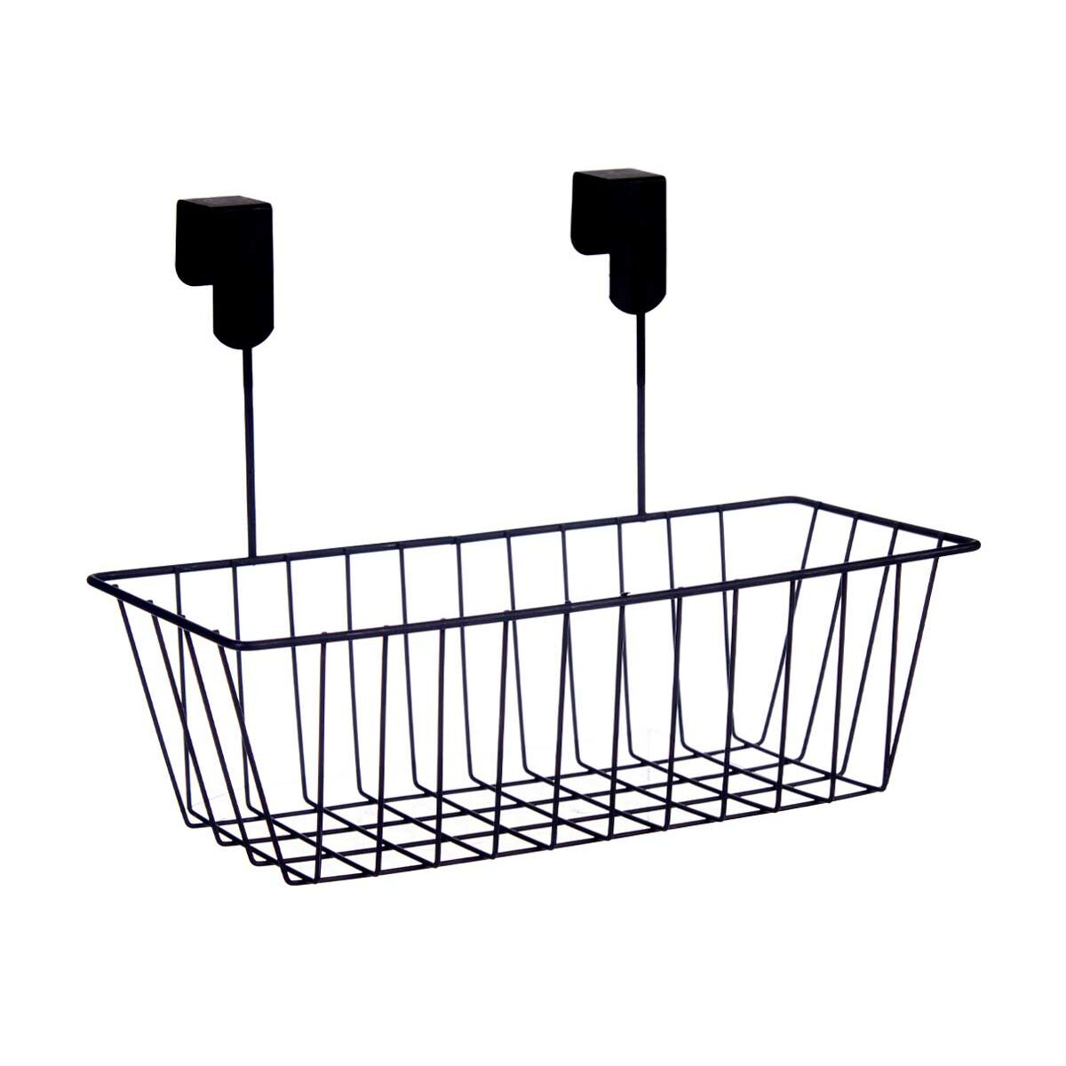 Cestino per Mobile della Cucina Kinvara Nero Metallo Ferro 28 x 20,5 x 16 cm 28 x 12 x 9 cm (8 Unità) - Immagine 2
