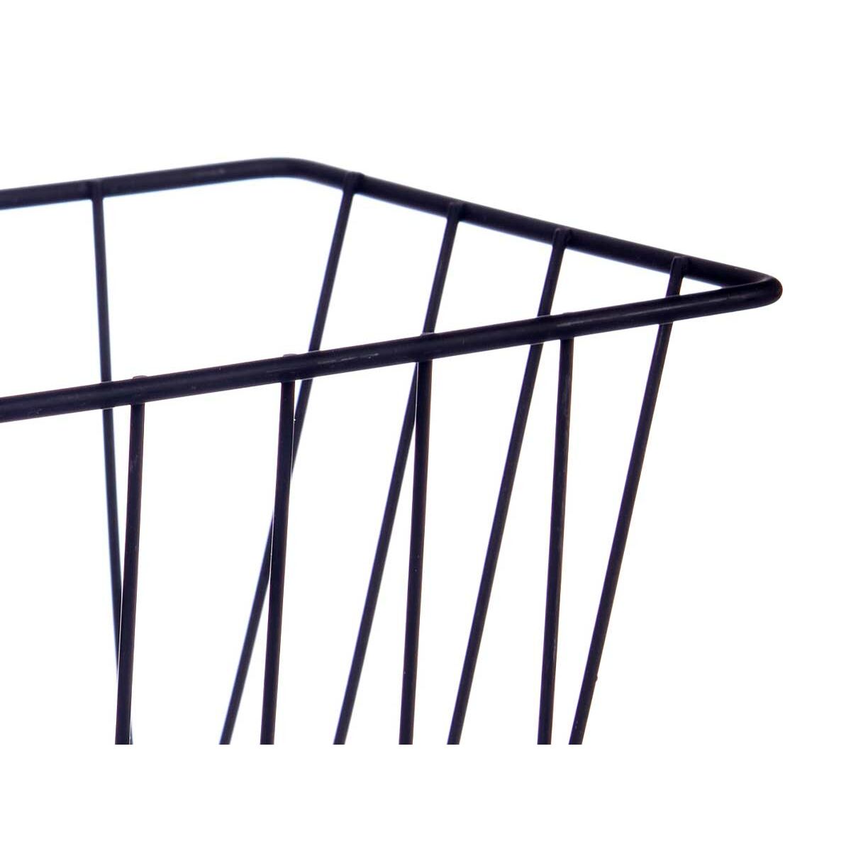 Cestino per Mobile della Cucina Kinvara Nero Metallo Ferro 28 x 20,5 x 16 cm 28 x 12 x 9 cm (8 Unità) - Immagine 3
