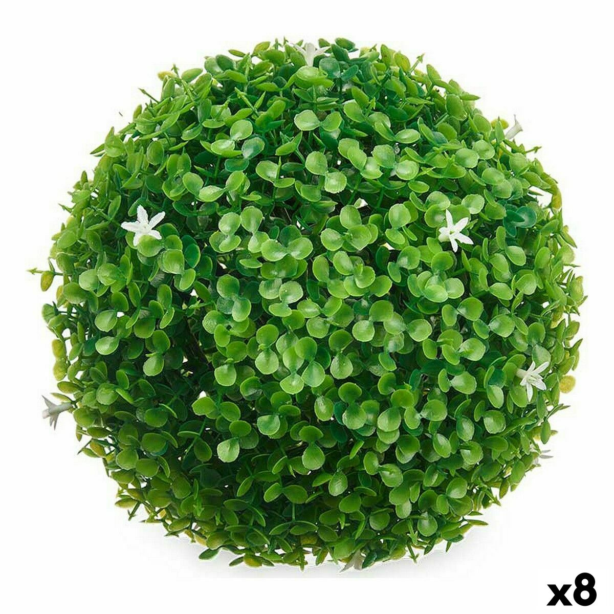 Pianta Decorativa Ibergarden Plastica Fiori Fogli Sfera 22 x 22 x 22 cm (8 Unità)