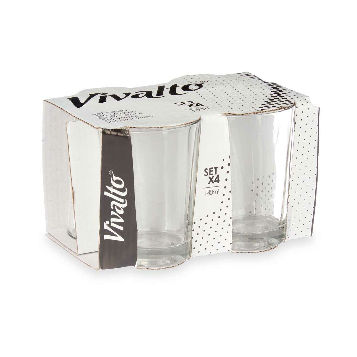 Bicchiere Vivalto Trasparente Vetro 140 ml Caffè (24 Unità) - Immagine 3