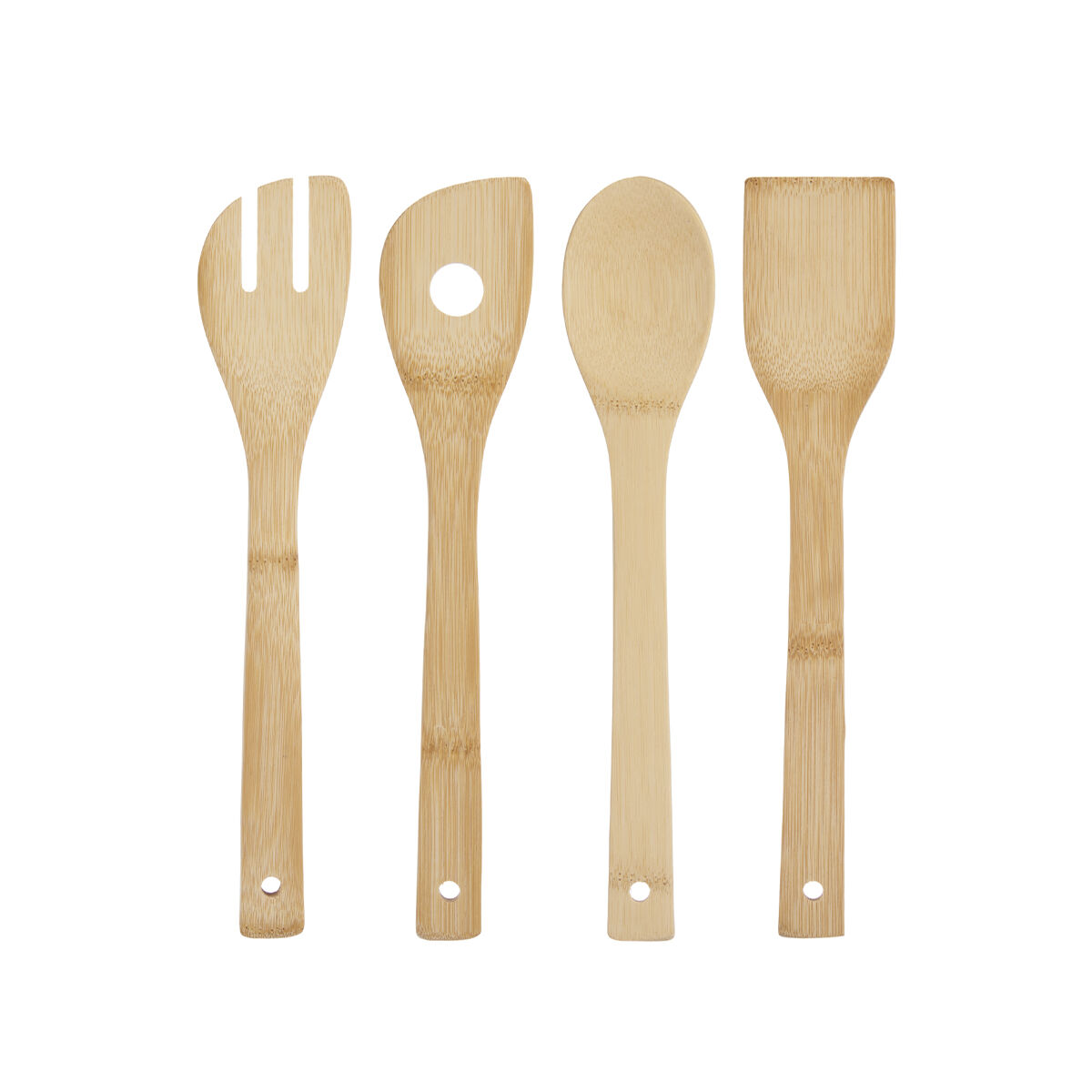 Set di Utensili da Cucina Kinvara Bambù 8 x 34,5 x 3,2 cm (12 Unità) - Immagine 2