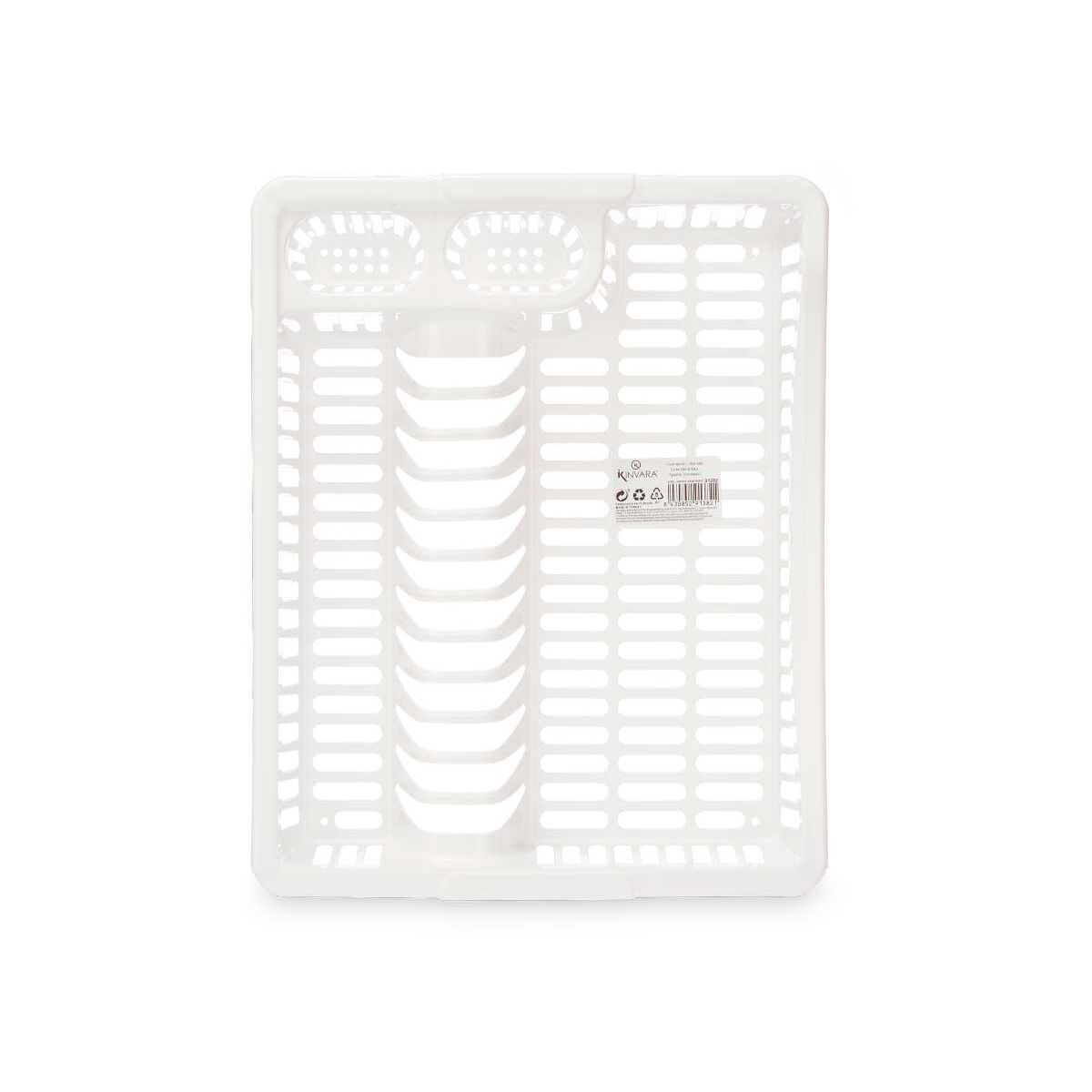 Scolapiatti da Lavandino Kinvara Bianco 45,5 x 8 x 36,5 cm (12 Unità) - Immagine 3