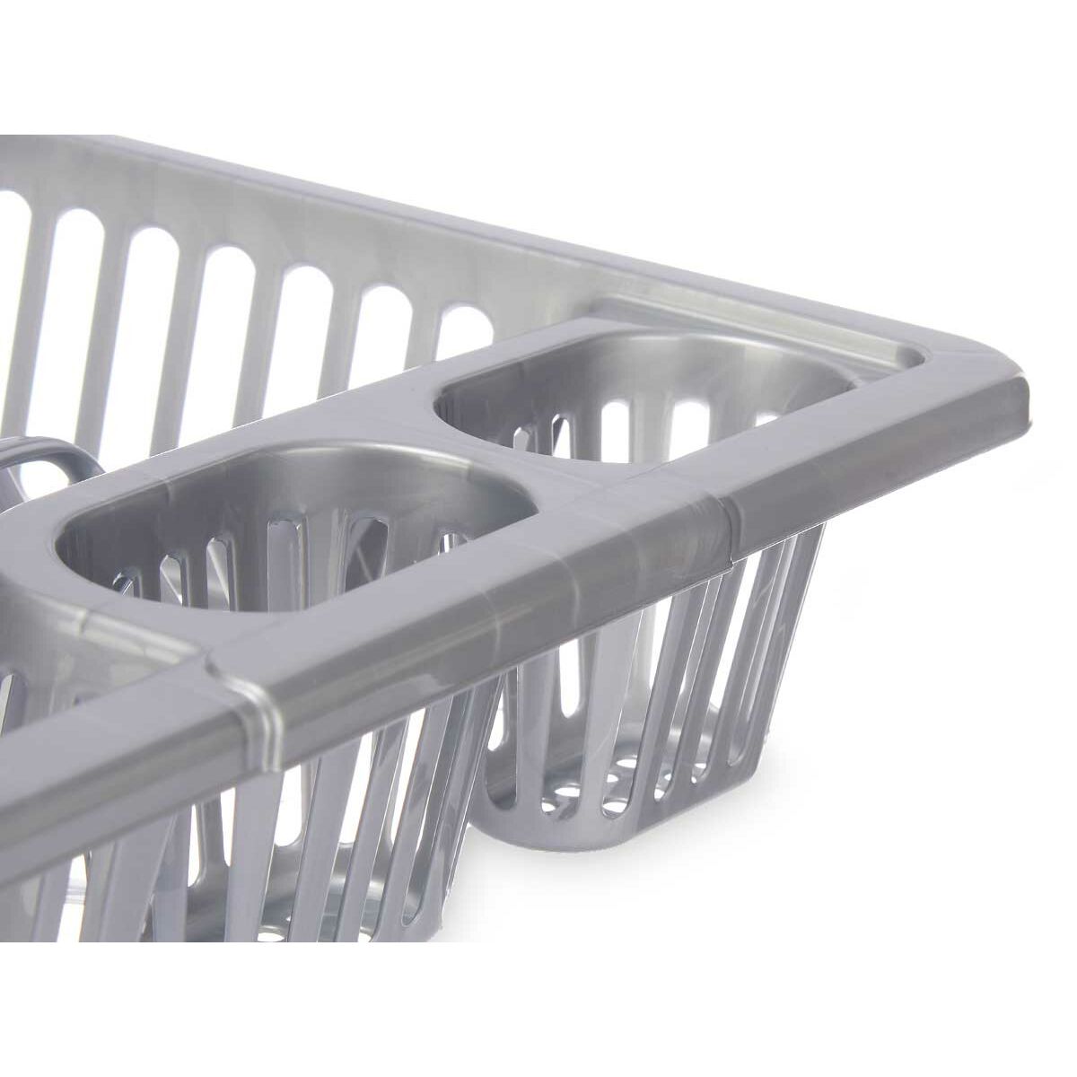 Scolapiatti da Lavandino Kinvara Argentato 46 x 8 x 36 cm (12 Unità) - Immagine 4