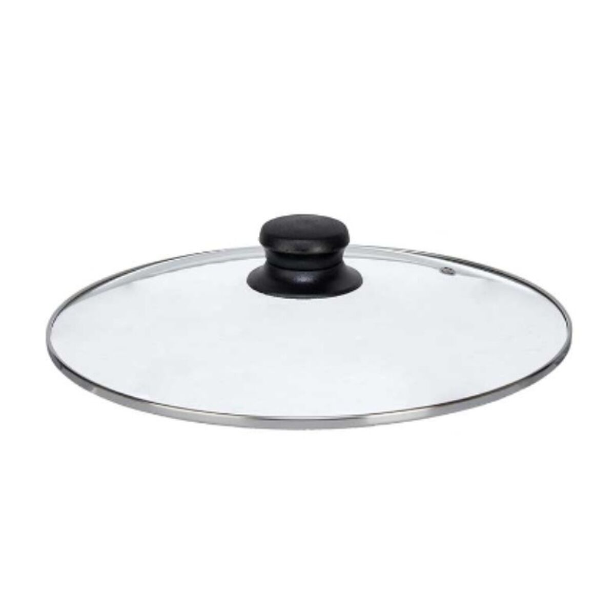 Coperchio per Pentola Kinvara Trasparente Argentato Argento Metallo Vetro Acciaio inossidabile Cristallo Acciaio 26 cm 26,5 x 5  - Immagine 2