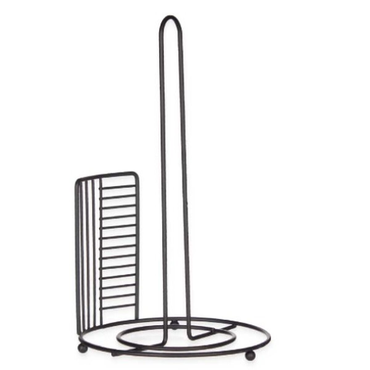 Portarotolo di Carta da Cucina Kinvara Nero Metallo 18,5 x 31,5 x 18,5 cm 18,5 x 32,4 x 18,5 cm (6 Unità) - Immagine 2