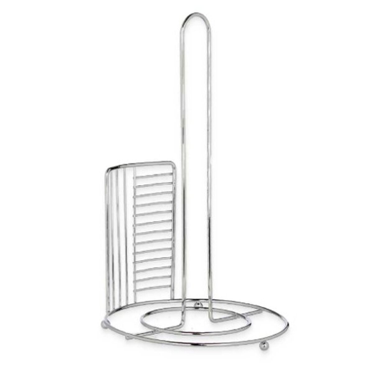 Portarotolo di Carta da Cucina Kinvara Argentato Argento Metallo 18,5 x 31,5 x 18,5 cm 18,5 x 32,4 x 18,5 cm (6 Unità) - Immagine 2