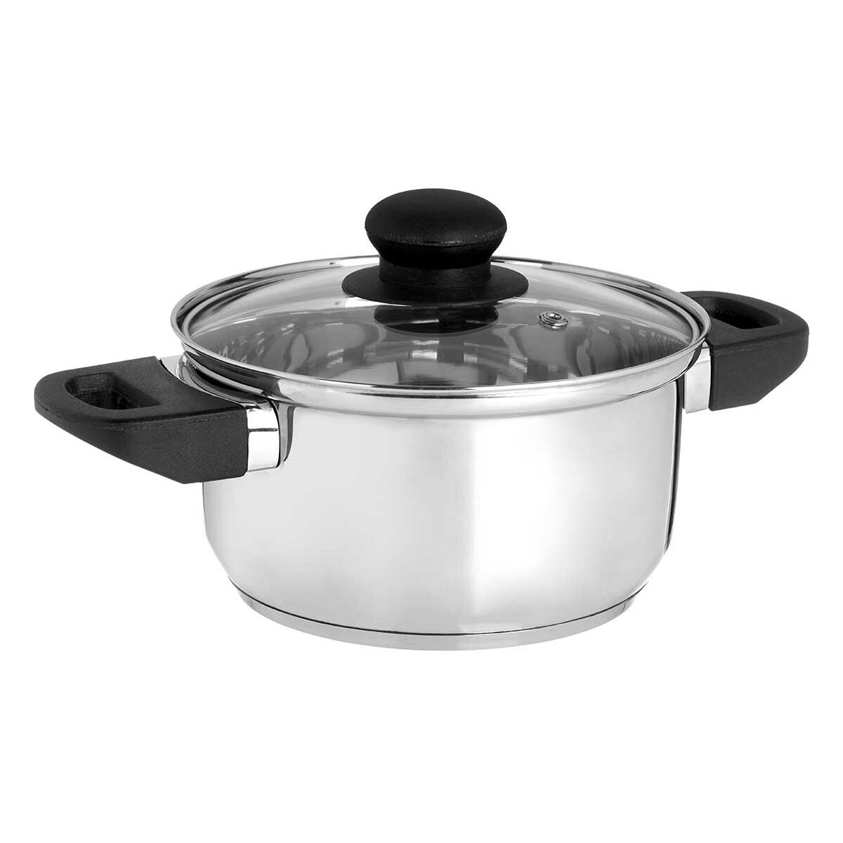 Casseruola con coperchio in vetro Kinvara Trasparente Argentato 1,8 L 28 x 9 x 18 cm (6 Unità) - Immagine 2