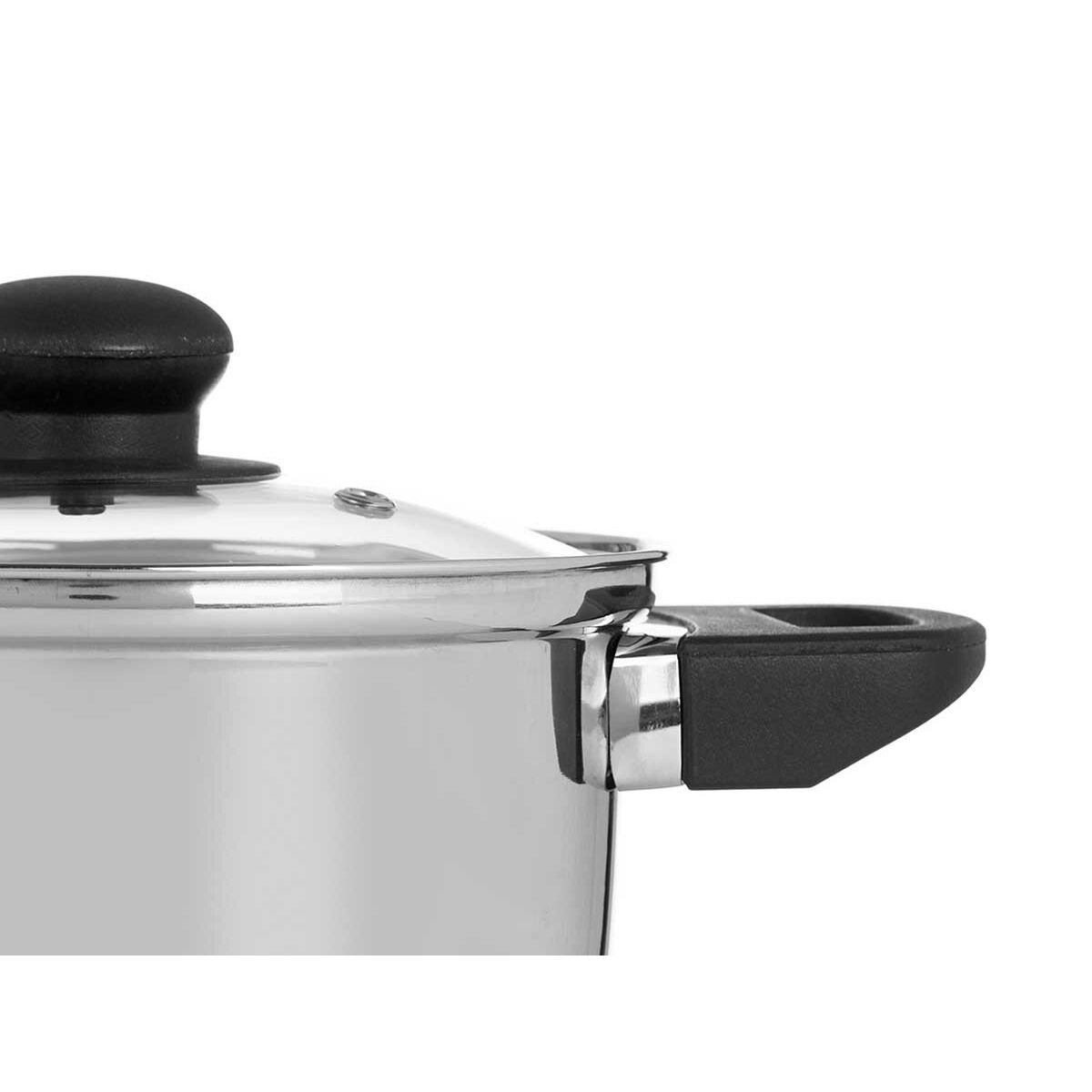Casseruola con coperchio in vetro Kinvara Trasparente Argentato 1,8 L 28 x 9 x 18 cm (6 Unità) - Immagine 4
