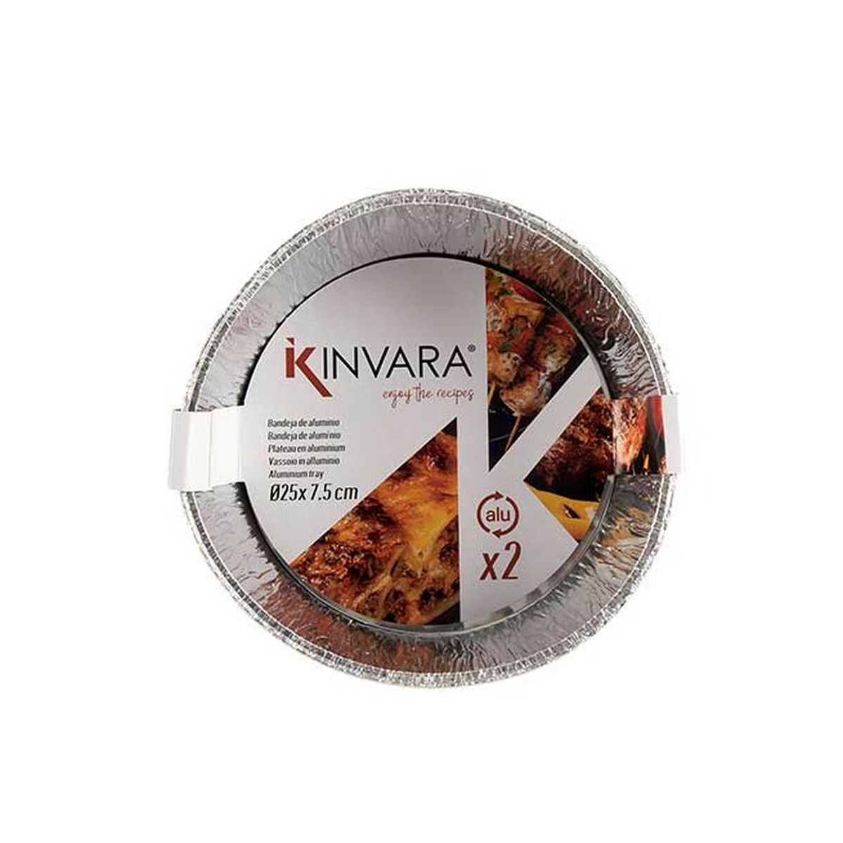 Set di vassoi per Alimenti Kinvara Monouso Rotondo 12 Unità - Immagine 3