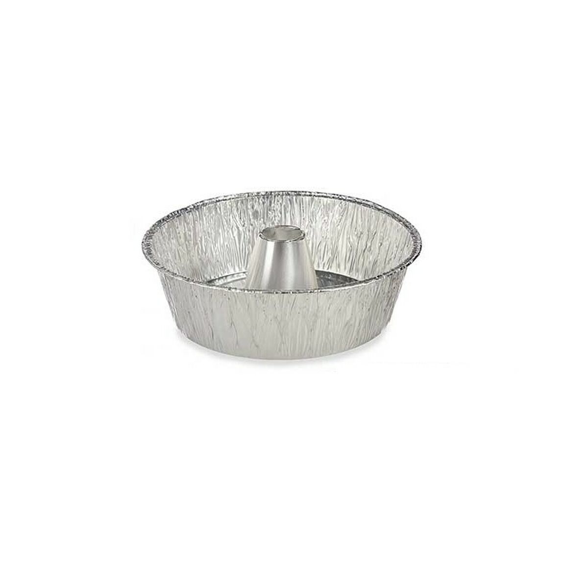 Stampo per Budino Kinvara Argentato Alluminio 25 x 7,7 x 25 cm Monouso Flan (12 Unità) - Immagine 2