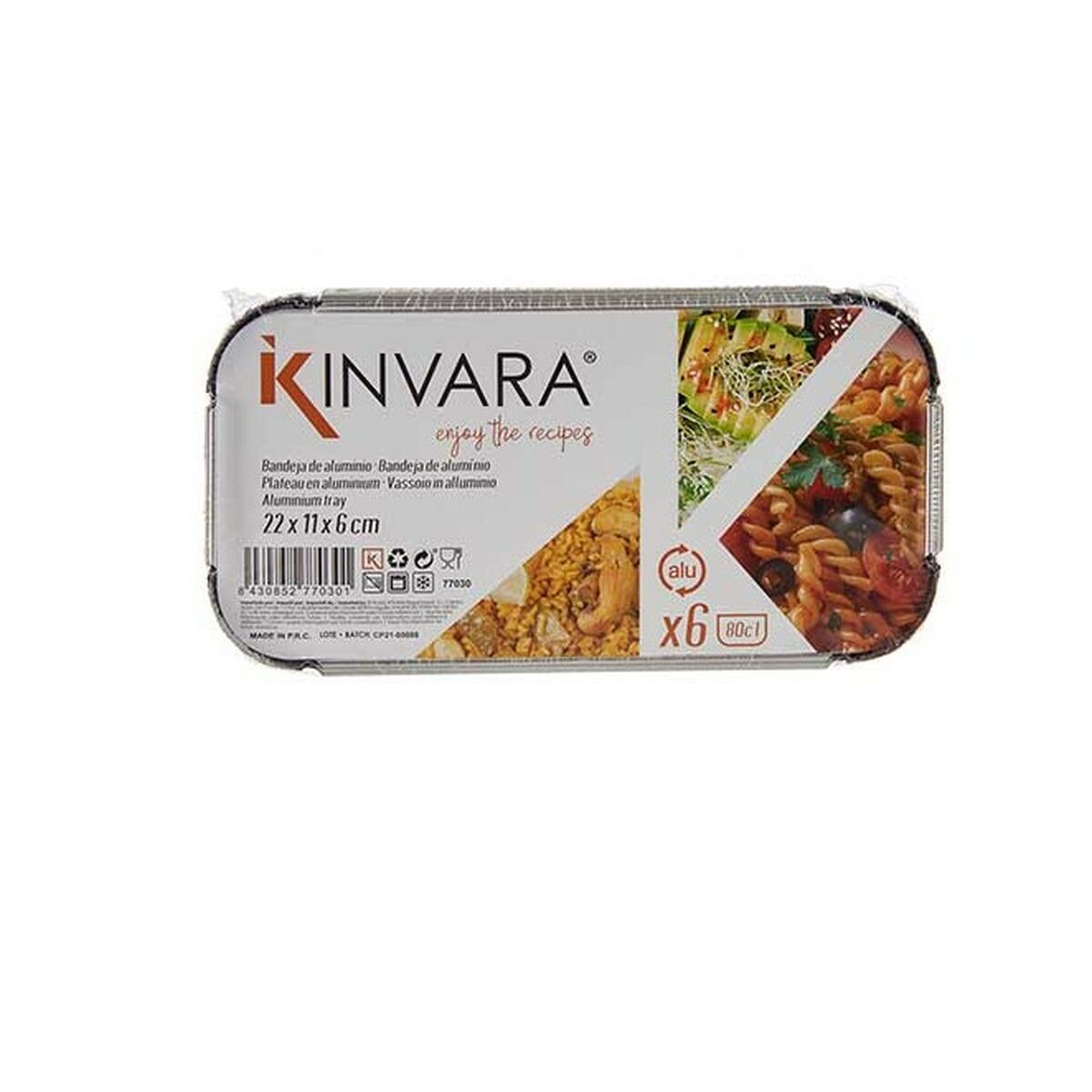 Set di vassoi per Alimenti Kinvara Monouso Con coperchio 12 Unità - Immagine 3