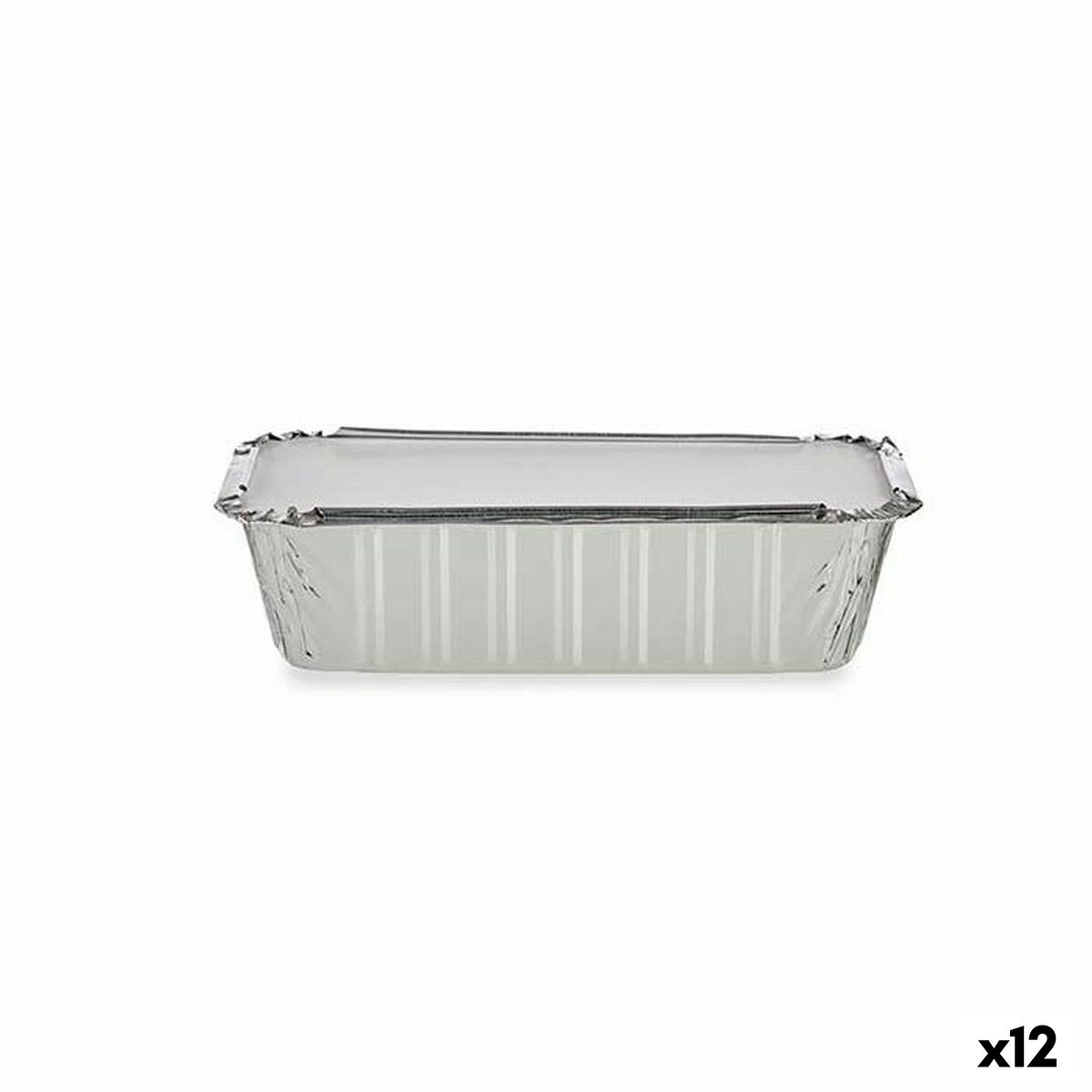 Set di vassoi per Alimenti Kinvara Monouso Con coperchio 12 Unità