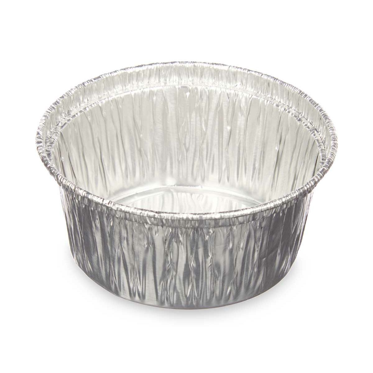 Stampo per Budino Kinvara Argentato Alluminio 8,5 x 8 x 8,5 cm Monouso Rotondo (12 Unità) - Immagine 2