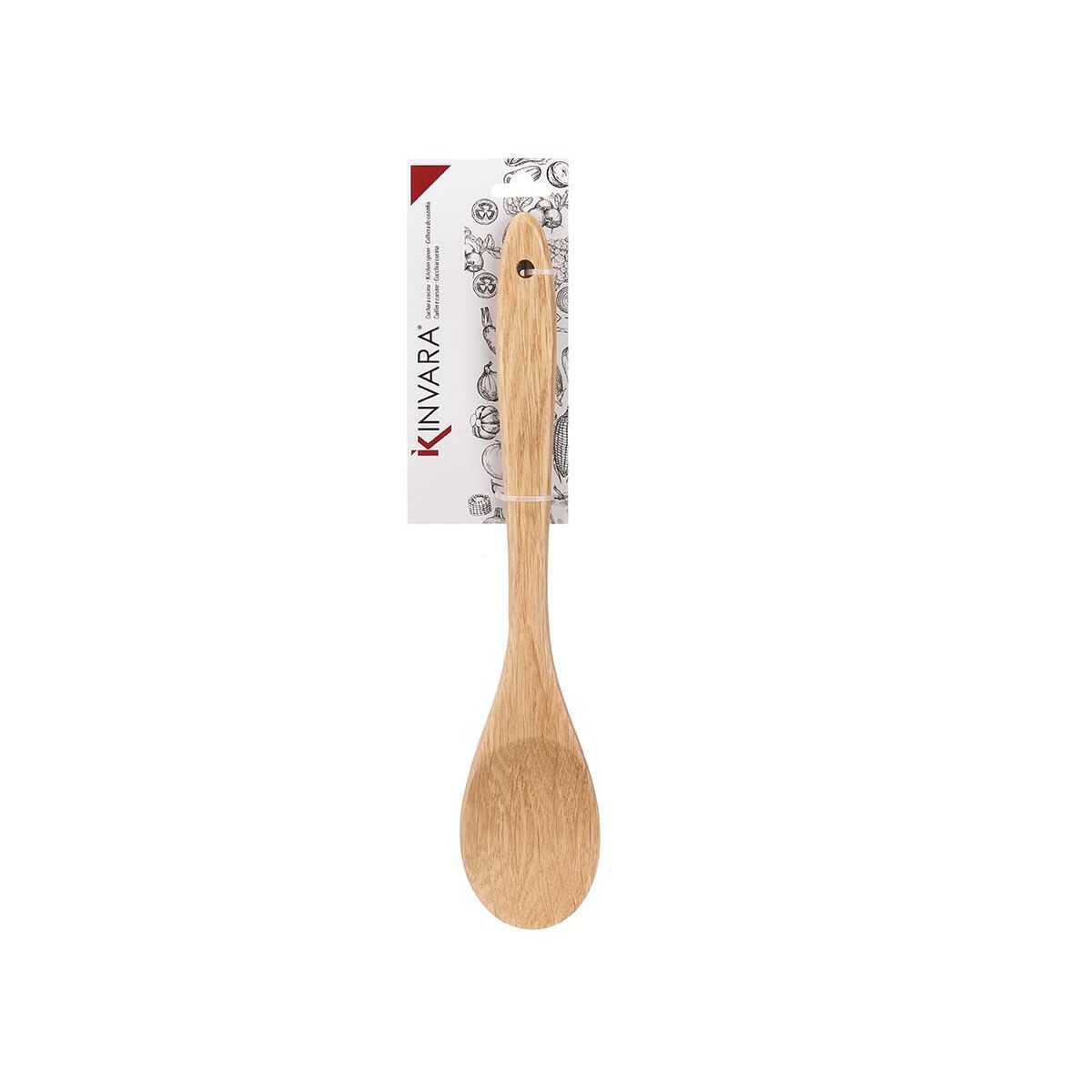 Mestolo Kinvara Naturale Legno 7 x 35 x 2 cm (12 Unità) - Immagine 4