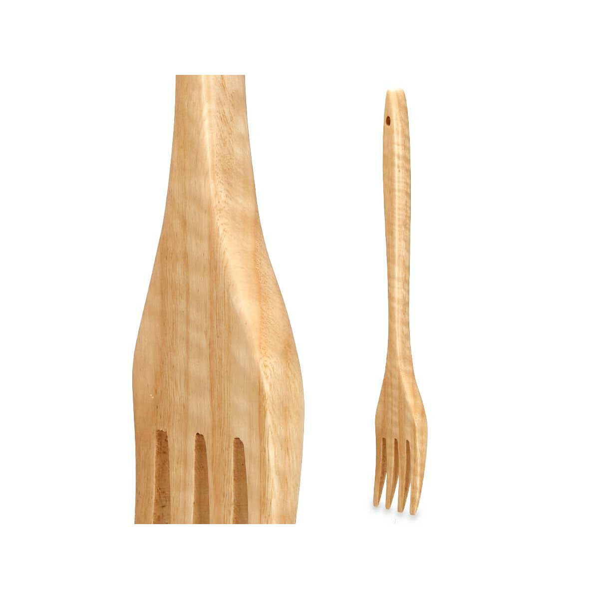 Paletta da Cucina Kinvara Legno 7 x 35 x 2 cm Forchetta (12 Unità) - Immagine 3