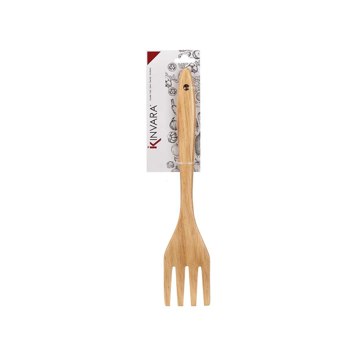 Paletta da Cucina Kinvara Legno 7 x 35 x 2 cm Forchetta (12 Unità) - Immagine 4