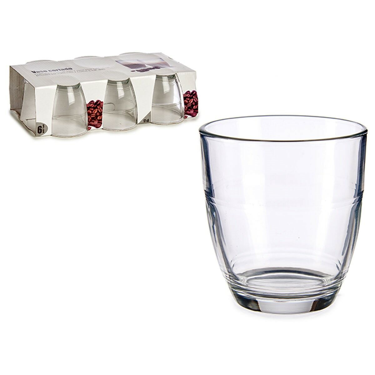 Set di Bicchieri Vivalto Trasparente Vetro 170 ml Caffè (12 Unità) - Immagine 3
