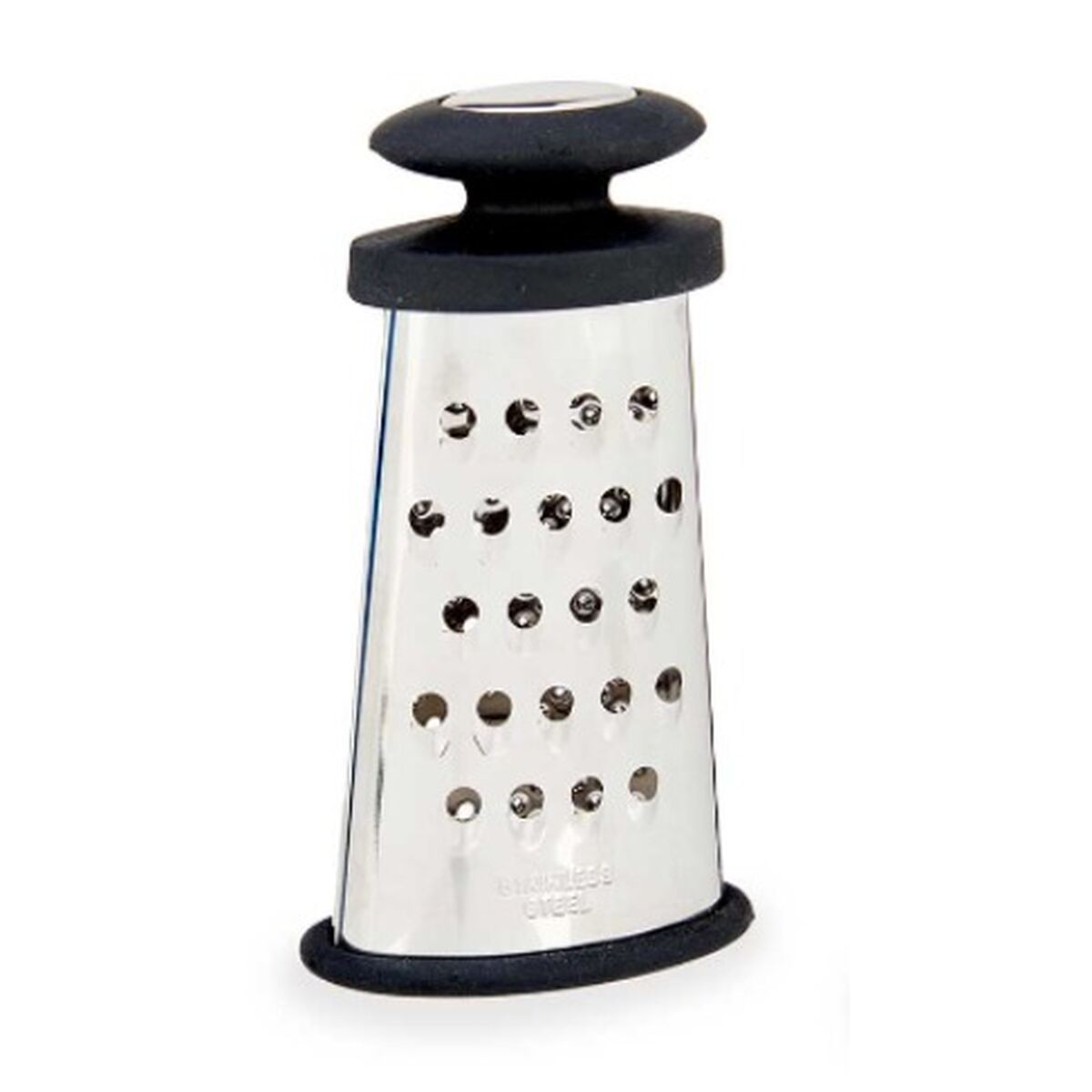 Grattugia Kinvara Nero Argentato Argento Acciaio inossidabile TPR 9 x 15,5 x 4,2 cm 8,2 x 15,5 x 4,2 cm (12 Unità) - Immagine 2