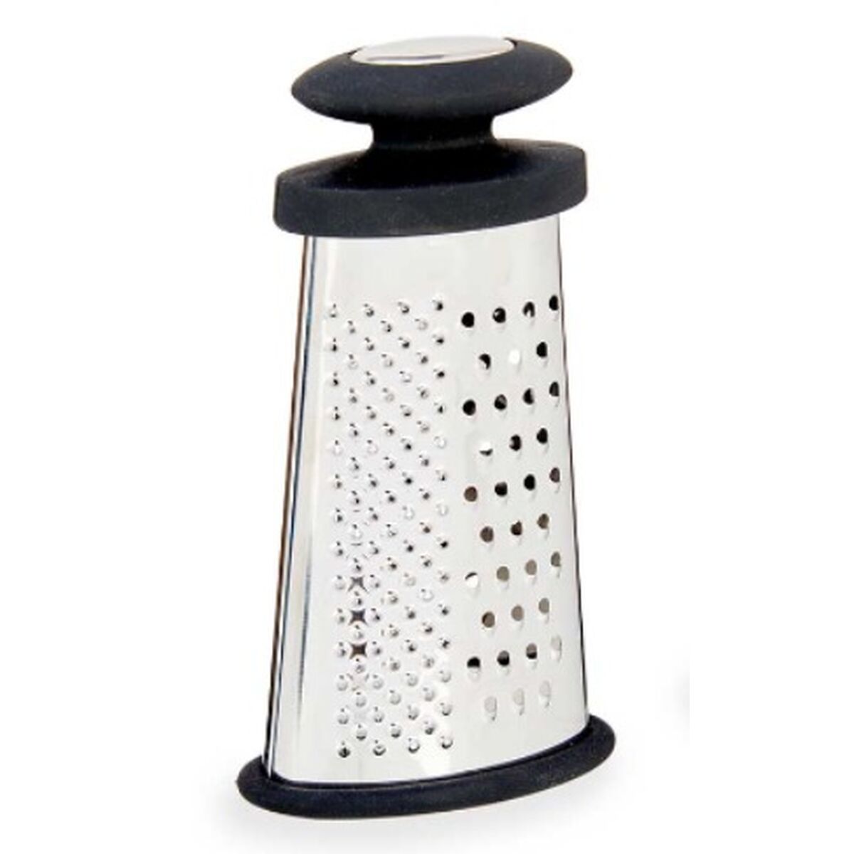 Grattugia Kinvara Nero Argentato Argento Acciaio inossidabile TPR 9 x 15,5 x 4,2 cm 8,2 x 15,5 x 4,2 cm (12 Unità) - Immagine 3
