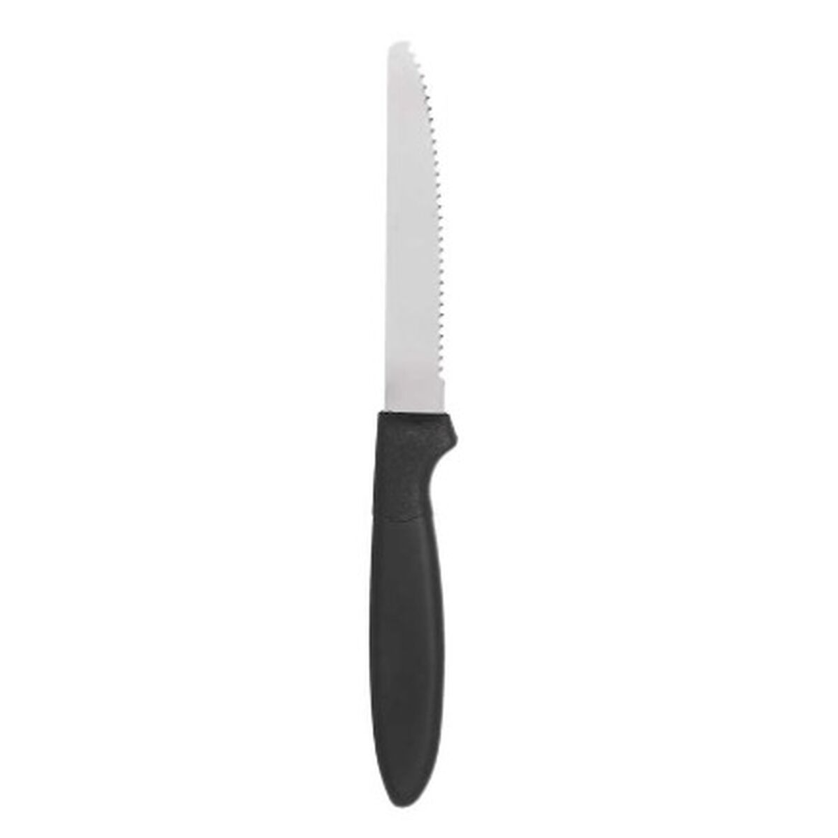 Set di Coltelli Kinvara Nero Argentato Acciaio inossidabile Plastica 19,5 cm 12,5 x 26,2 x 1 cm (12 Unità) - Immagine 3