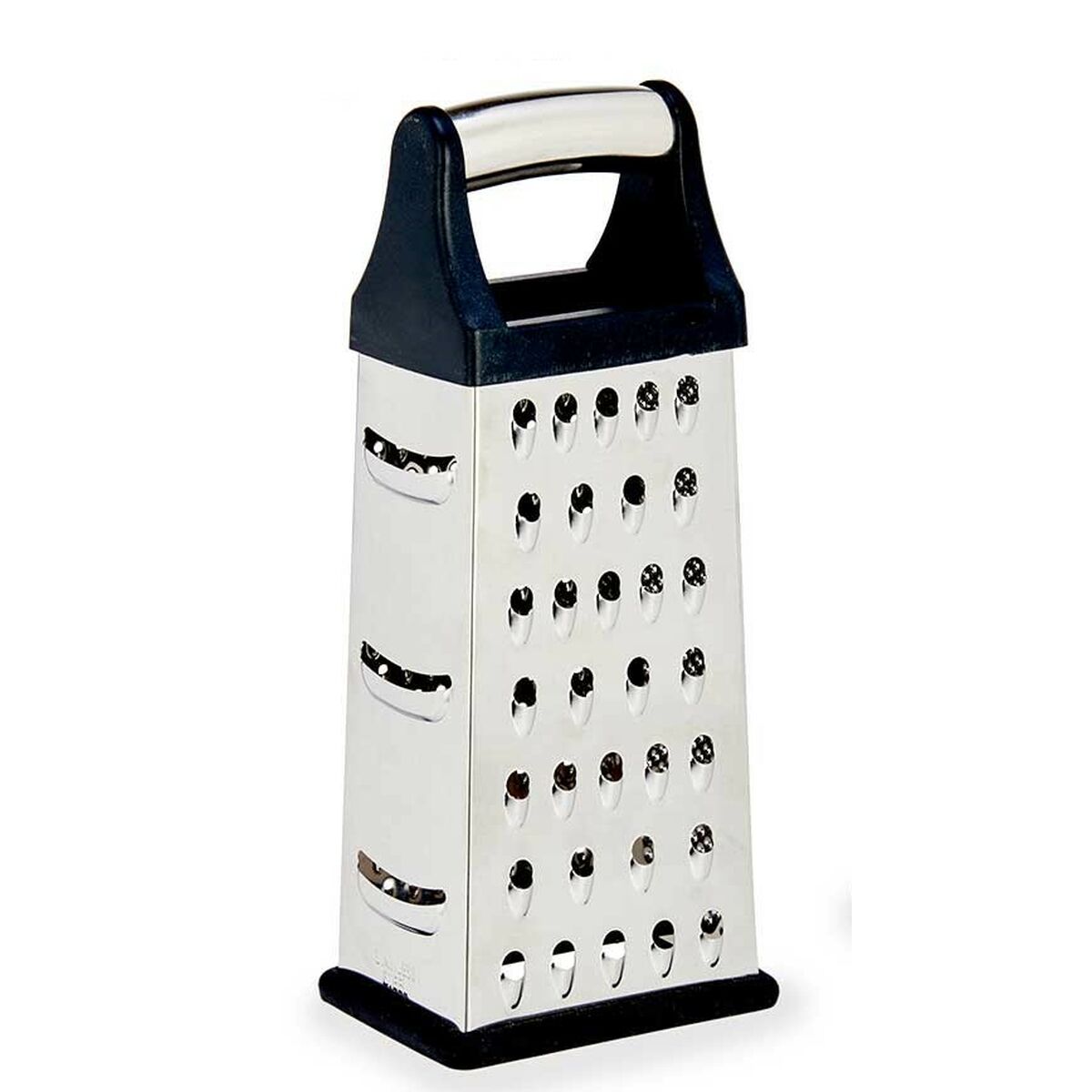 Grattugia Kinvara Nero Argentato Argento Acciaio inossidabile ABS TPR 9,5 x 21,5 x 6,7 cm 9,5 x 22,5 x 6,7 cm (12 Unità) - Immagine 4