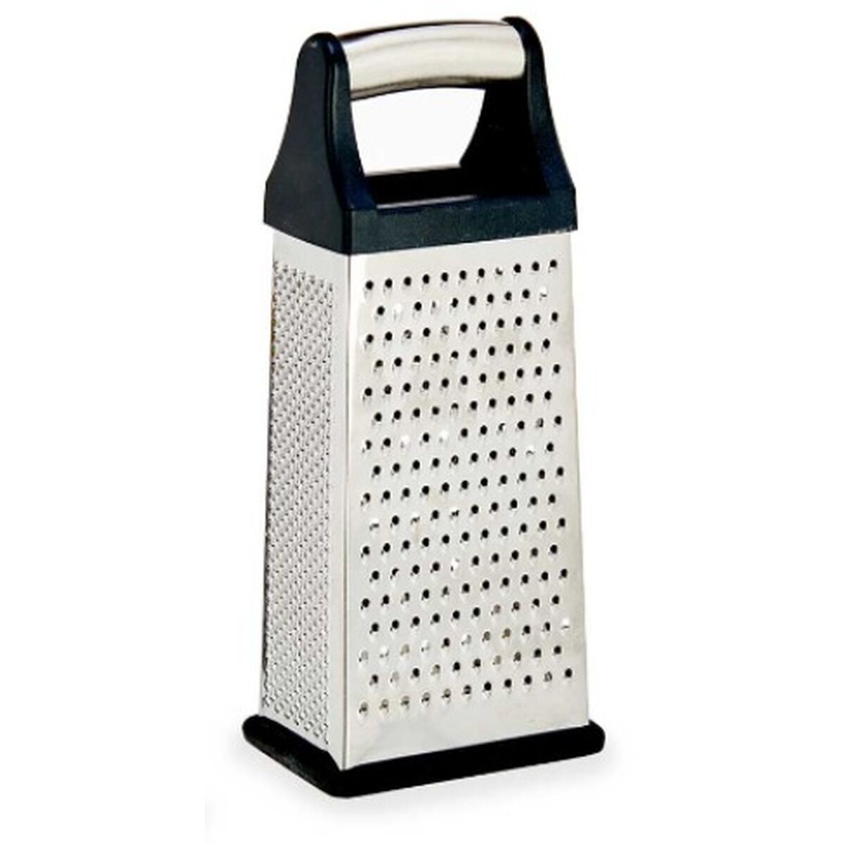Grattugia Kinvara Nero Argentato Argento Acciaio inossidabile ABS TPR 9,5 x 21,5 x 6,7 cm 9,5 x 22,5 x 6,7 cm (12 Unità) - Immagine 2