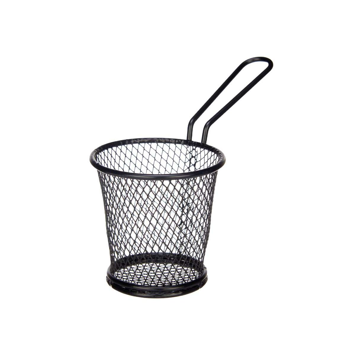Cestino per Servire Aperitivi Kinvara Nero Metallo 15 x 11,5 x 8 cm 16 x 11,5 x 8 cm (12 Unità) - Immagine 2