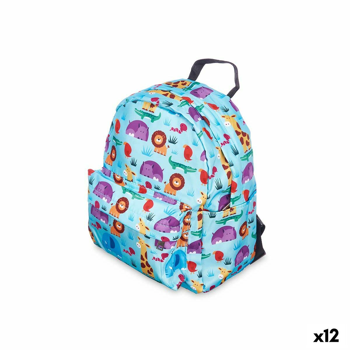 Zaino Scuola Pincello Multicolore 28 x 12 x 22 cm 22 x 28 x 12 cm animali (12 Unità)