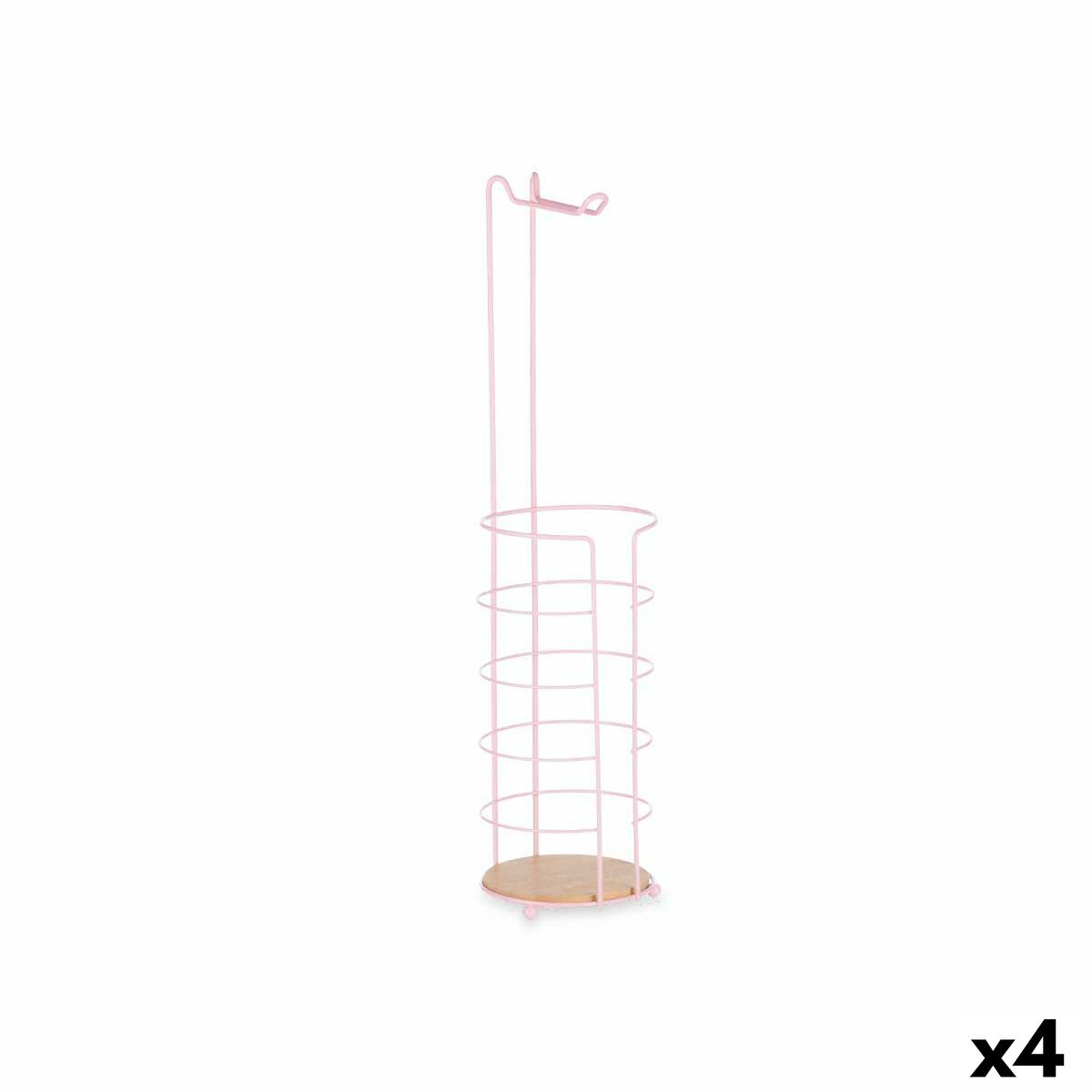 Portarotolo di Carta Igienica Berilo Rosa 16,5 x 63,5 x 16,5 cm (4 Unità)