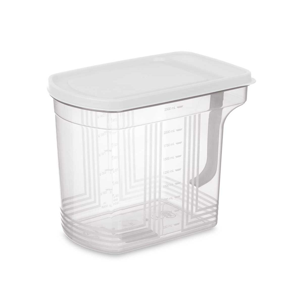 Contenitore per Conservare gli Alimenti Kinvara Grigio Trasparente 2,5 L 20,5 x 17 x 13 cm (24 Unità) - Immagine 2