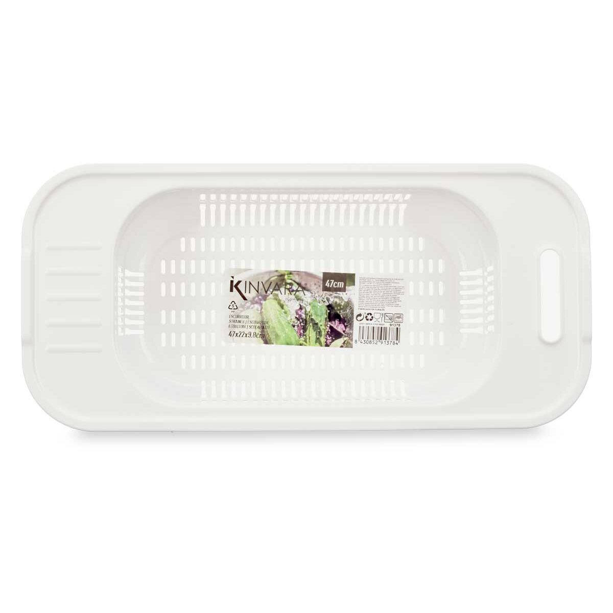 Scolapasta Kinvara Bianco Plastica 47 x 9,5 x 22 cm (24 Unità) - Immagine 3