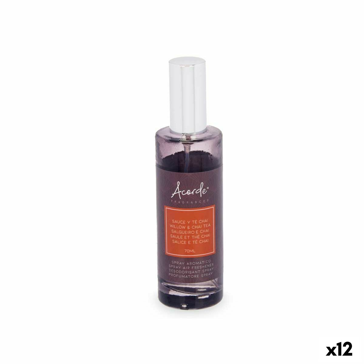 Diffusore Spray Per Ambienti Acorde Tè Chai 70 ml (12 Unità)
