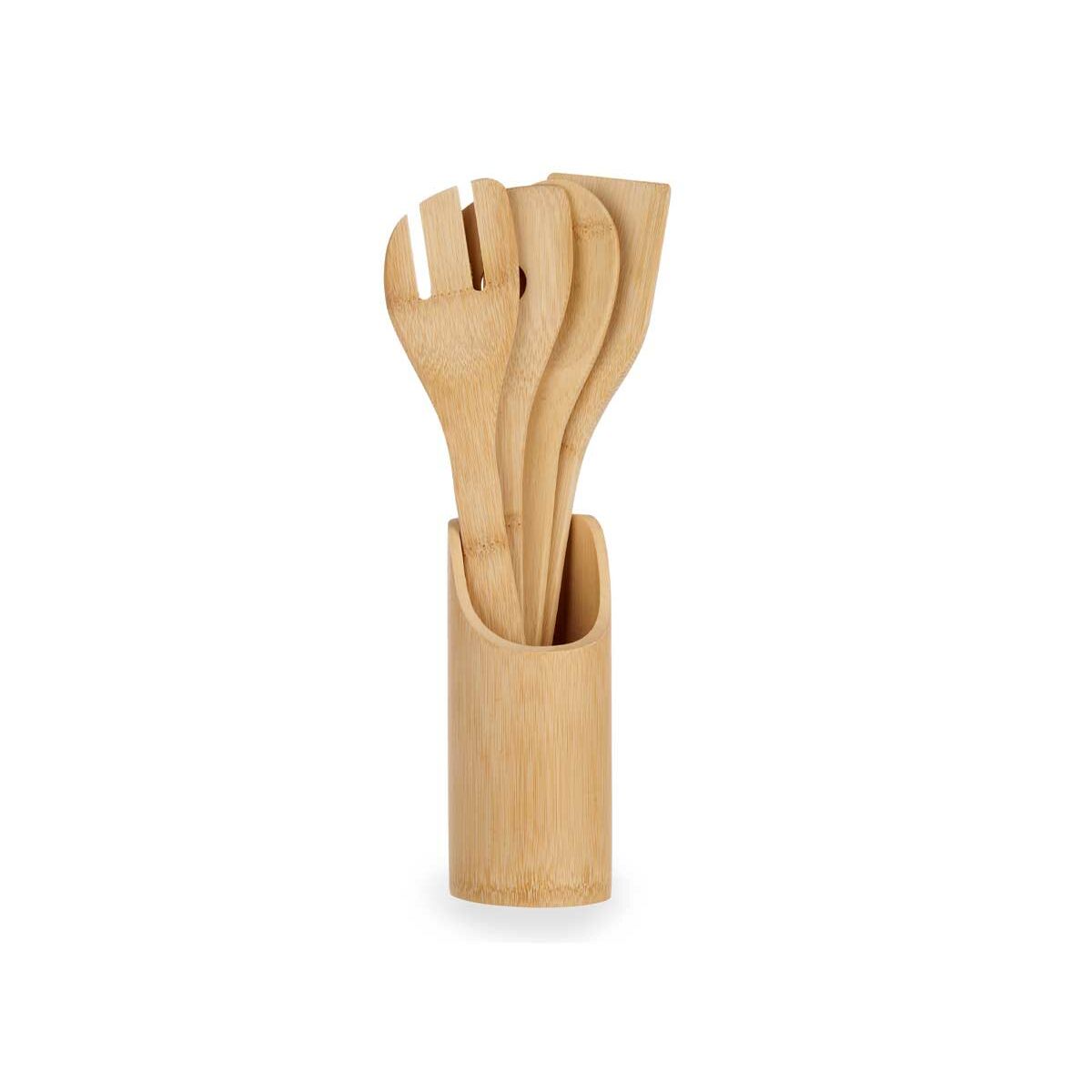 Set di Utensili da Cucina Kinvara Bambù 8 x 32 x 8 cm (12 Unità) - Immagine 2