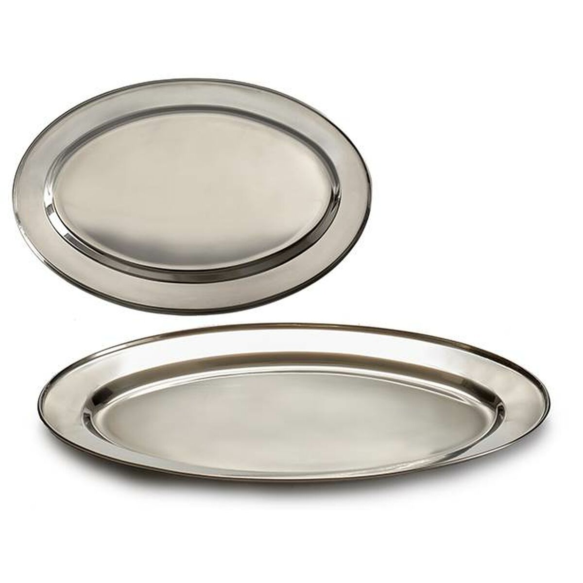 Vassoio Kinvara Argentato Argento Acciaio inossidabile 40 x 2,5 x 26,5 cm (24 Unità) - Immagine 2