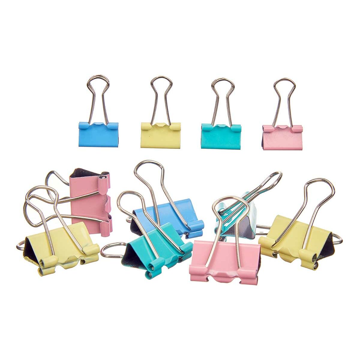 Pinze Pincello Multicolore Metallo Clip Piccolo (24 Unità) - Immagine 2