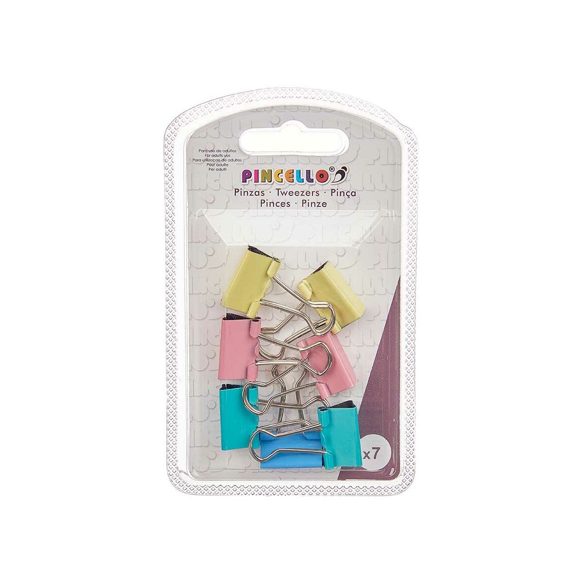 Pinze Pincello Multicolore Metallo Clip Piccolo (24 Unità) - Immagine 3