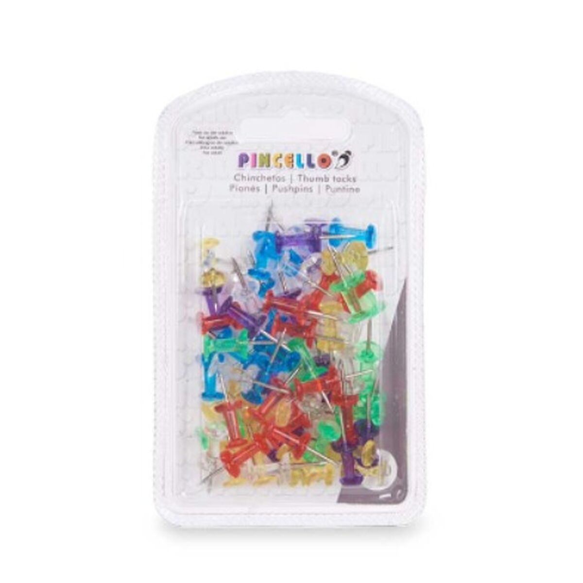 Puntine Pincello Multicolore Metallo Plastica (24 Unità) - Immagine 3