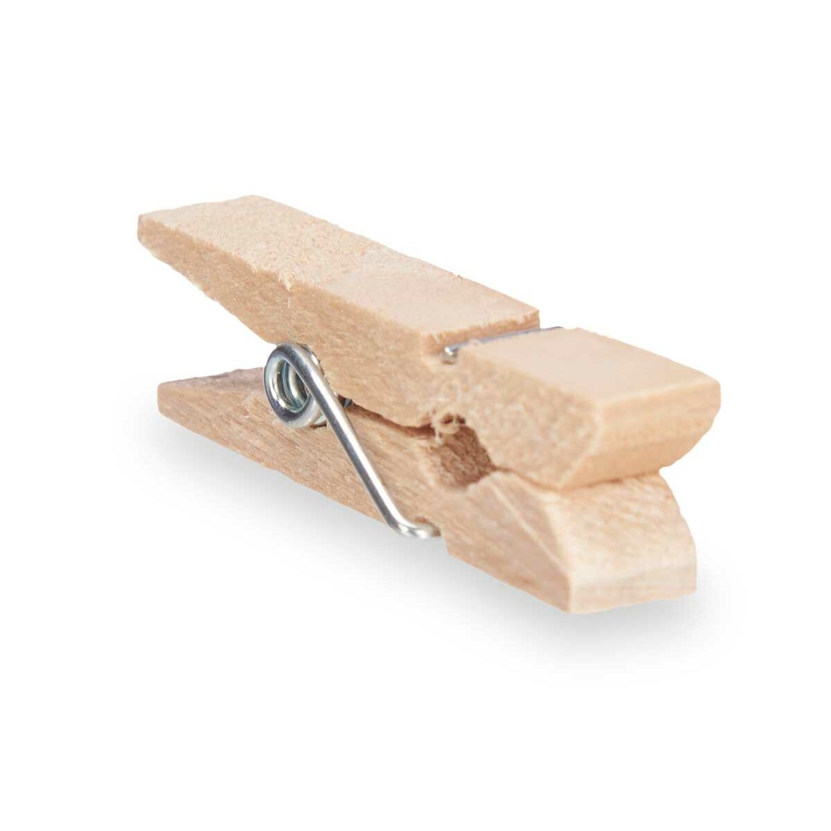 Pinze Pincello Marrone Legno Medio (24 Unità) - Immagine 2