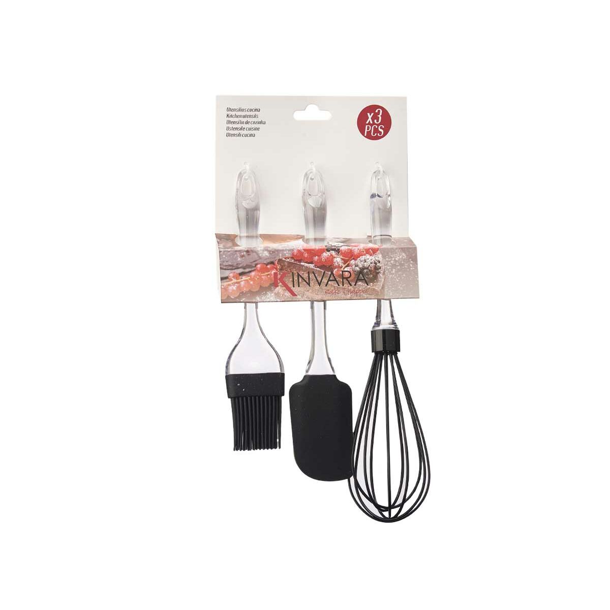 Set di Utensili da Cucina Kinvara Silicone Plastica 14,5 x 29 x 5 cm 15,5 x 34 x 6 cm Pasticceria (8 Unità) - Immagine 3