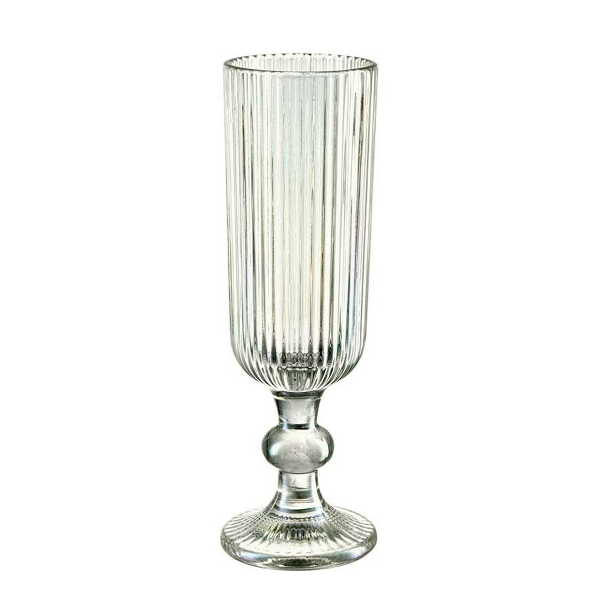 Calice da champagne Vivalto Verde Vetro 160 ml Righe (6 Unità) - Immagine 2