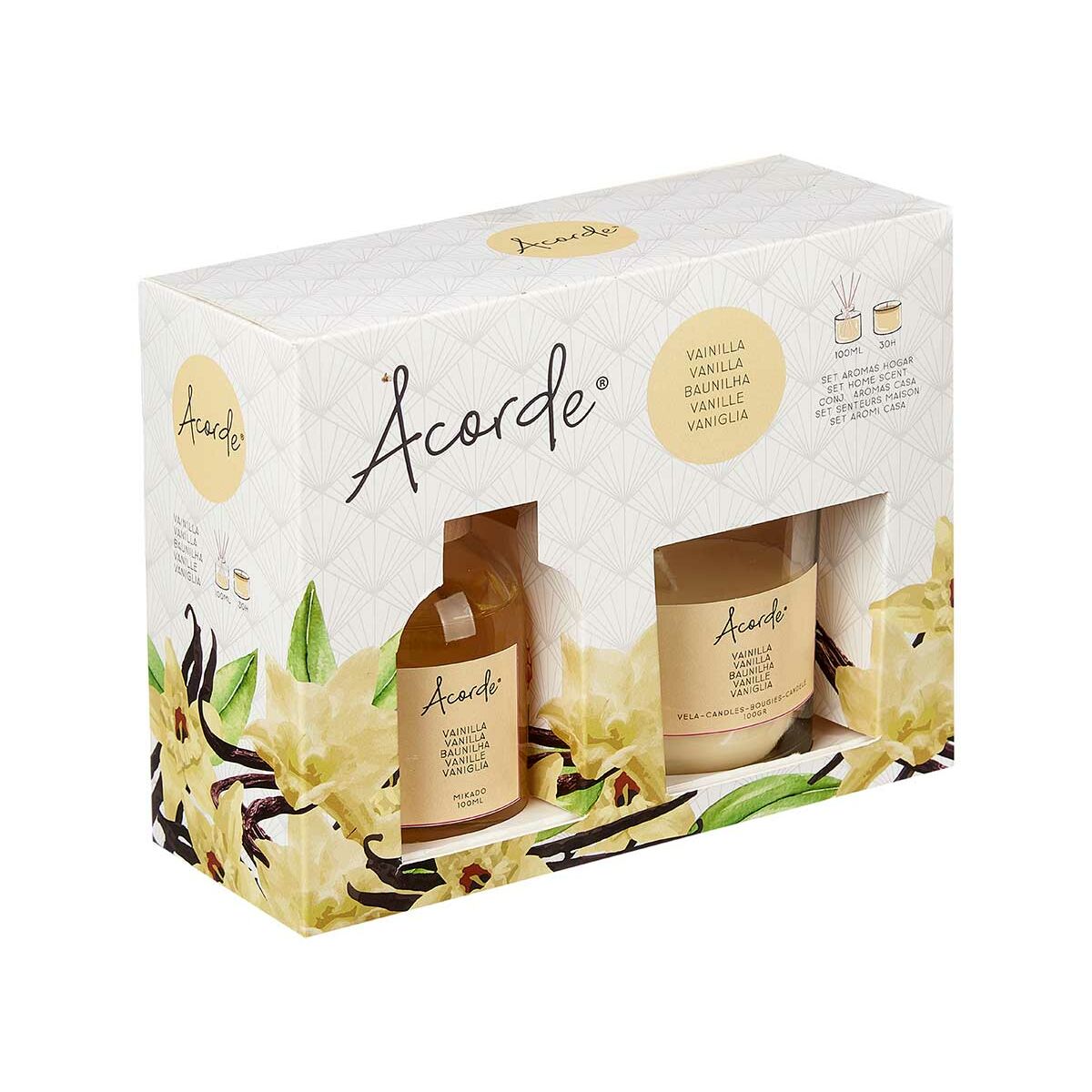 Set Deodorante per Ambienti Acorde Vaniglia 100 ml (6 Unità) - Immagine 3