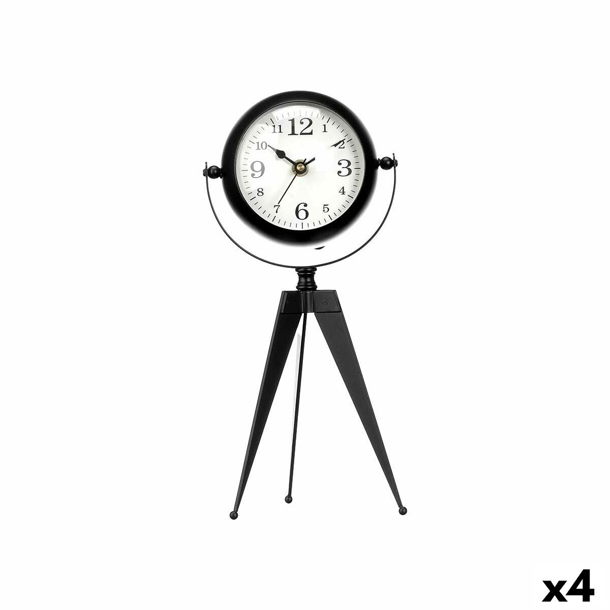 Orologio da Tavolo Gift Decor Nero Tripode (4 Unità)