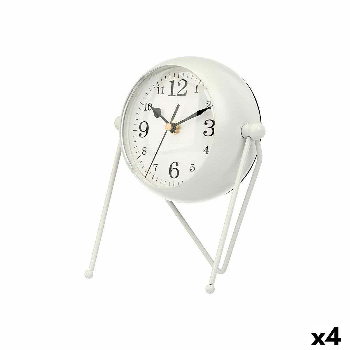 Orologio da Tavolo Gift Decor Bianco (4 Unità)