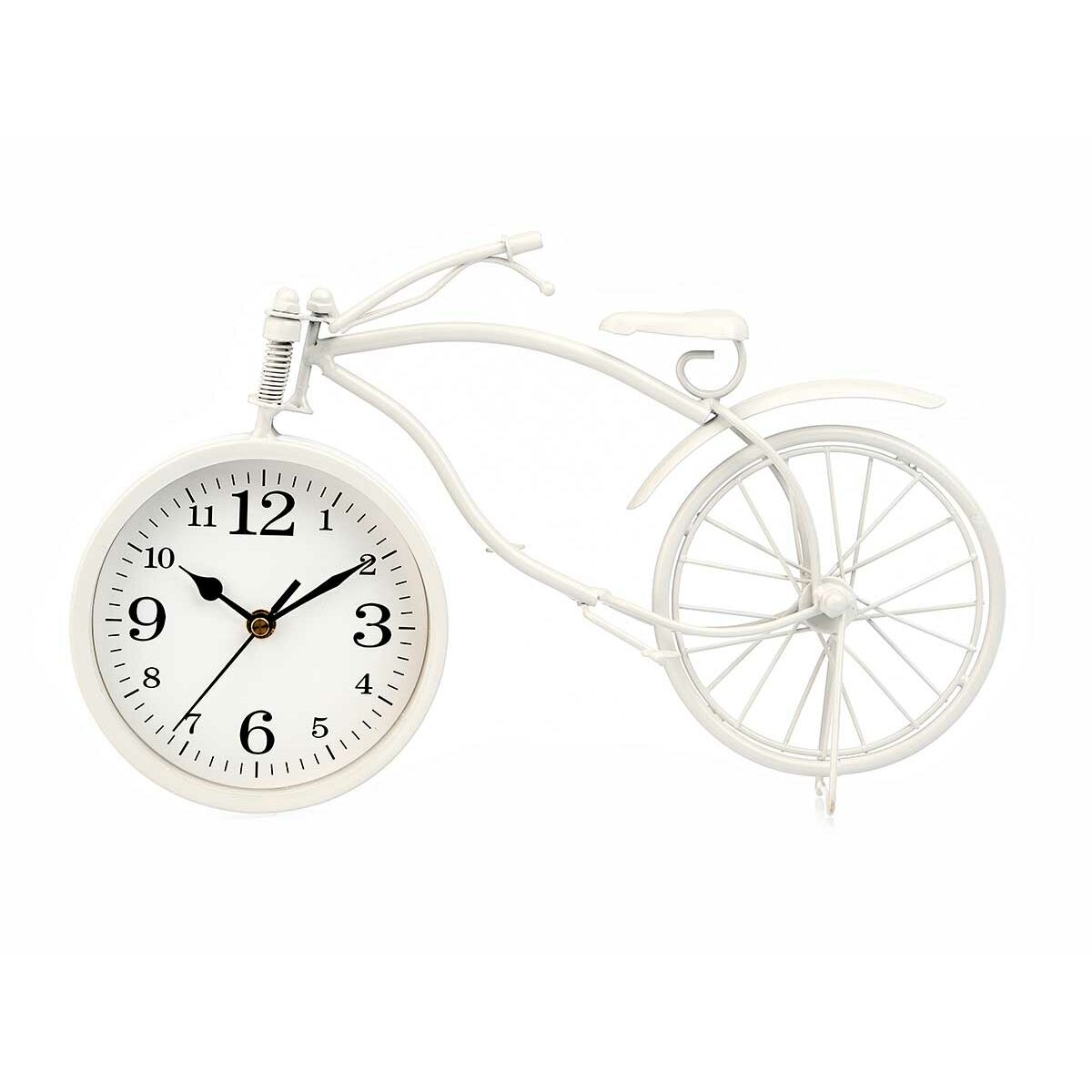 Orologio da Tavolo Gift Decor Bianco Bicicletta (4 Unità) - Immagine 2